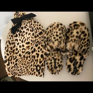 Victoria Secrets leopard print slippers